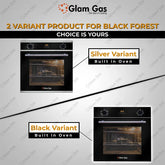 Glam Gas Built in Oven Black Forest Electric Conventional heat - Onestopmall.pk